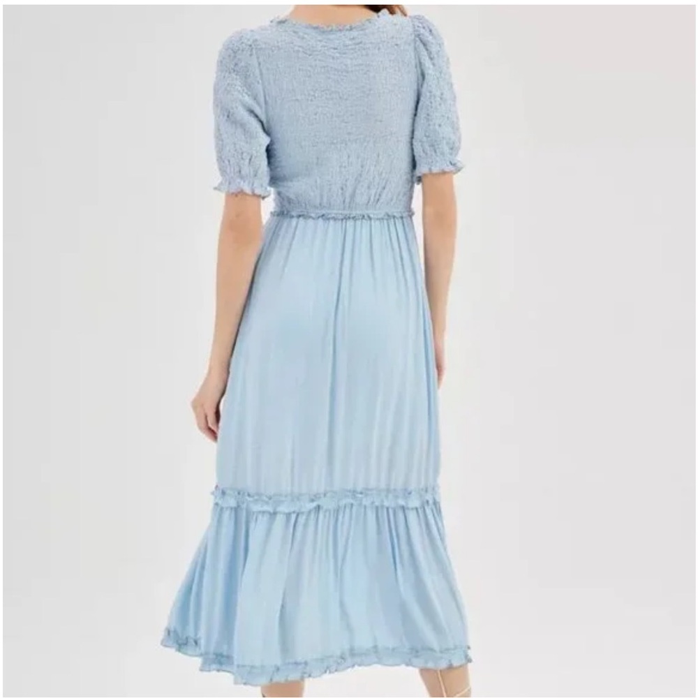 Urban Outfitters light blue Picnic Time Midi Dress size XS - Picture 2 of 5